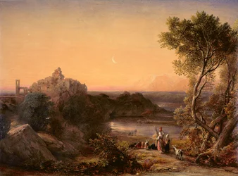 Papigno på Nar nedanför Ternifallen, 1839